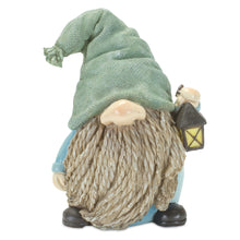Load image into Gallery viewer, Stone Garden Gnome Figurine with Bird and Lantern Accent (Set of 4)