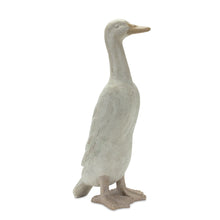 Load image into Gallery viewer, Distressed Stone Standing Duck Garden Statue (Set of 2)