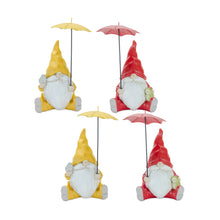 Load image into Gallery viewer, Garden Gnome with Umbrella and Woodland Animals (Set of 2)