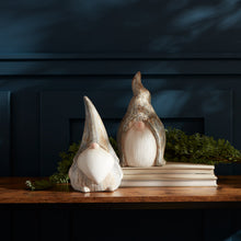 Load image into Gallery viewer, Modern Terra Cotta Gnome Figurine with Marble Finish (Set of 2)