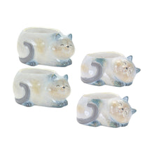 Load image into Gallery viewer, Happy Cat Terra Cotta Planter (Set of 4)
