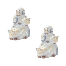 Load image into Gallery viewer, Happy Cat Terra Cotta Stacking Figurine (Set of 2)