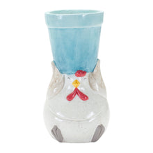 Load image into Gallery viewer, Whimsical Terra Cotta Chicken with Flower Pot (Set of 4)