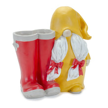 Load image into Gallery viewer, Garden Gnome with Rainboot Platner or Vase (Set of 2)