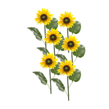 Load image into Gallery viewer, Yellow Sunflower Floral Stem (Set of 6)