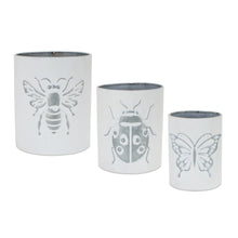 Load image into Gallery viewer, Brushed Metal Insect Pot (Set of 3)