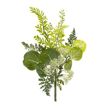 Load image into Gallery viewer, Fern and Eucalyptus Foliage Spray with Queen Anne Accent (Set of 6)