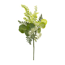 Load image into Gallery viewer, Fern and Eucalyptus Foliage Spray with Queen Anne Accent (Set of 6)