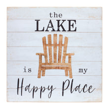 Load image into Gallery viewer, Wooden Lake Life Sentiment Sign (Set of 2)