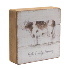 Load image into Gallery viewer, Rustic Wood Farm Animal Sentiment Block (Set of 4)