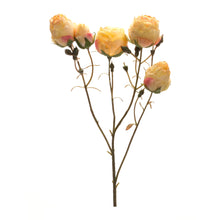Load image into Gallery viewer, Blush Yellow Rose Bud Spray (Set of 6)