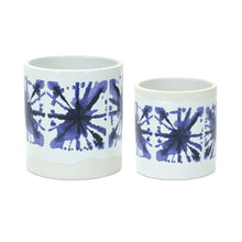 Load image into Gallery viewer, Tie-Dye Print Ceramic Pot (Set of 2)