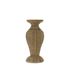 Load image into Gallery viewer, Woven Wicker Design Candle Holder (Set of 2)
