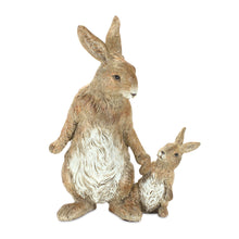 Load image into Gallery viewer, Stone Mother Rabbit and Baby Bunny Figurine (Set of 2)