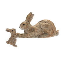 Load image into Gallery viewer, Stone Mother Rabbit and Baby Bunny Self Sitter (Set of 2)