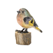 Load image into Gallery viewer, Rustic Stone Bird Figurine Perched on Stump (Set of 6)