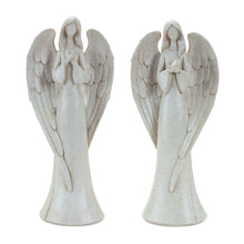 Load image into Gallery viewer, Serene Angel Figurine with Bird Accent (Set of 2)