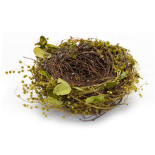 Load image into Gallery viewer, Natural Twig Bird Nest with Speckled Egg Accent (Set of 4)