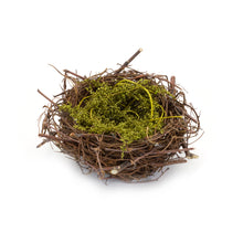 Load image into Gallery viewer, Natural Twig Bird Nest with Speckled Egg Accent (Set of 6)