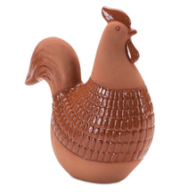 Load image into Gallery viewer, Terra Cotta Chicken Shelf Sitter with Glazed Accents (Set of 2)