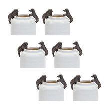 Load image into Gallery viewer, Mini Dachshund and Bull Dog Pot Hanger (Set of 6)
