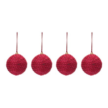 Load image into Gallery viewer, Jute Ball Ornament (Set of 4)