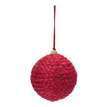 Load image into Gallery viewer, Jute Ball Ornament (Set of 4)