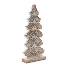 Load image into Gallery viewer, Wood Carved Pine Tree (Set of 3)
