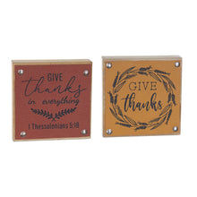 Load image into Gallery viewer, Give Thanks Harvest Sign (Set of 6)