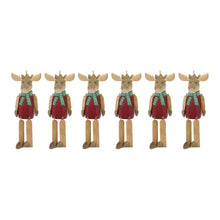 Load image into Gallery viewer, Dangle Moose Ornament (Set of 6)