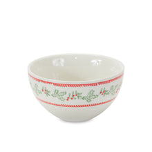 Load image into Gallery viewer, Stoneware Mistletoe Bowl (Set of 3)