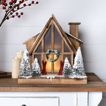 Load image into Gallery viewer, Vintage Ski Lodge Lighted Display 14.5"H