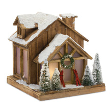 Load image into Gallery viewer, Vintage Ski Lodge Lighted Display 14.25"H