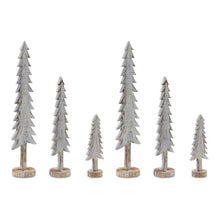 Load image into Gallery viewer, Wood Tabletop Pine Tree (Set of 3)