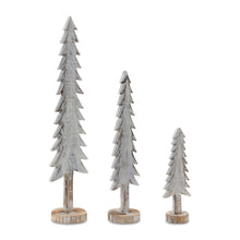 Load image into Gallery viewer, Wood Tabletop Pine Tree (Set of 3)