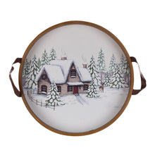 Load image into Gallery viewer, Wood Winter Scene Tray (Set of 2)