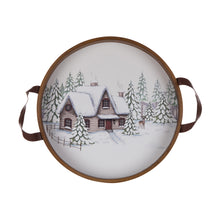 Load image into Gallery viewer, Wood Winter Scene Tray (Set of 2)