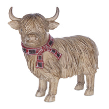 Load image into Gallery viewer, Highland Cow Winter Figurine (Set of 2)