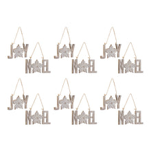 Load image into Gallery viewer, Joy Noel Snowflake Ornament (Set of 12)