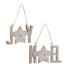 Load image into Gallery viewer, Joy Noel Snowflake Ornament (Set of 12)