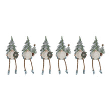 Load image into Gallery viewer, Pine Tree Gnome Shelf Sitter Figurine (Set of 6)