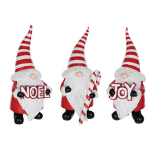 Load image into Gallery viewer, Santa Gnome Figurine (Set of 3)