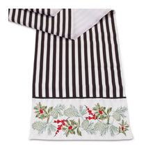 Load image into Gallery viewer, Striped Holiday Table Runner 72"L