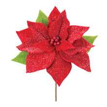 Load image into Gallery viewer, Poinsettia Flower Stem (Set of 2)