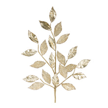 Load image into Gallery viewer, Glittered Leaf Spray (Set of 2)