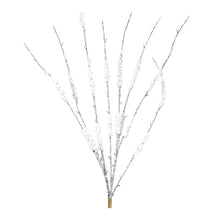 Load image into Gallery viewer, Flocked Tinsel Branch (Set of 12)