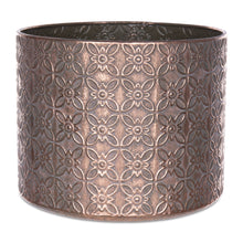 Load image into Gallery viewer, Ornate Geometric Metal Planter (Set of 4)