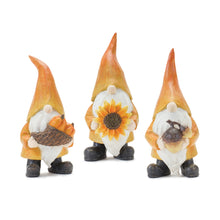 Load image into Gallery viewer, Fall Harvest Gnome Figurine (Set of 3)
