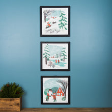 Load image into Gallery viewer, Framed Winter Scene Wall Art (Set of 3)