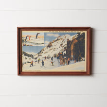 Load image into Gallery viewer, Vintage Ski Lodge Wall Art 23.5"L
